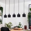 Bassagoda Hanglamp, Hanglamp Natuurlijke kleuren, Zwart, 5-lichts