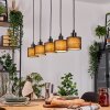 Bassagoda Hanglamp, Hanglamp Natuurlijke kleuren, Zwart, 5-lichts