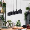 Bassagoda Hanglamp, Hanglamp Natuurlijke kleuren, Zwart, 5-lichts