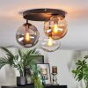Gastor Plafondlamp, Kogellampje 30 cm Amber, Duidelijk, Rookkleurig, 3-lichts