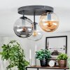 Gastor Plafondlamp, Kogellampje 30 cm Amber, Duidelijk, Rookkleurig, 3-lichts