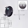 Koyoto Plafondlamp, Kogellampje 30 cm Duidelijk, Rookkleurig, 3-lichts