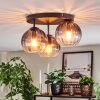 Koyoto Plafondlamp, Kogellampje 30 cm Duidelijk, Rookkleurig, 3-lichts