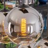 Koyoto Hanglamp, Kogellampje, Hanglamp Chroom, Duidelijk, Rookkleurig, 6-lichts