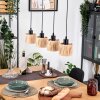 Granja Hanglamp, Hanglamp Natuurlijke kleuren, Zwart, 4-lichts