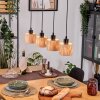 Granja Hanglamp, Hanglamp Natuurlijke kleuren, Zwart, 4-lichts