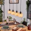 Sabadim Hanglamp, Hanglamp Natuurlijke kleuren, Zwart, 4-lichts