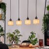 Sabadim Hanglamp, Hanglamp Natuurlijke kleuren, Zwart, 4-lichts