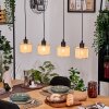 Sabadim Hanglamp, Hanglamp Natuurlijke kleuren, Zwart, 4-lichts