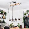 Koyoto Hanglamp, Kogellampje, Hanglamp Natuurlijke kleuren, Zwart, 4-lichts