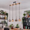 Koyoto Hanglamp, Kogellampje, Hanglamp Natuurlijke kleuren, Zwart, 4-lichts