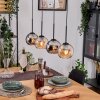 Koyoto Hanglamp, Kogellampje, Hanglamp Natuurlijke kleuren, Zwart, 4-lichts