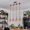 Koyoto Hanglamp, Kogellampje, Hanglamp Natuurlijke kleuren, Zwart, 4-lichts