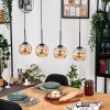 Koyoto Hanglamp, Kogellampje, Hanglamp Natuurlijke kleuren, Zwart, 4-lichts