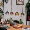 Koyoto Hanglamp, Kogellampje, Hanglamp Natuurlijke kleuren, Zwart, 4-lichts