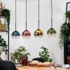 Koyoto Hanglamp, Kogellampje, Hanglamp Natuurlijke kleuren, Zwart, 4-lichts