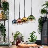 Koyoto Hanglamp, Kogellampje, Hanglamp Natuurlijke kleuren, Zwart, 4-lichts