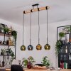 Koyoto Hanglamp, Kogellampje, Hanglamp Natuurlijke kleuren, Zwart, 4-lichts