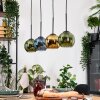 Koyoto Hanglamp, Kogellampje, Hanglamp Natuurlijke kleuren, Zwart, 4-lichts