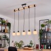 Bassagoda Hanglamp, Hanglamp Natuurlijke kleuren, Zwart, 5-lichts