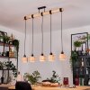 Granja Hanglamp, Hanglamp Natuurlijke kleuren, Zwart, 5-lichts