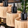 Granja Hanglamp, Hanglamp Natuurlijke kleuren, Zwart, 5-lichts