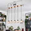 Sabadim Hanglamp, Hanglamp Natuurlijke kleuren, Zwart, 5-lichts