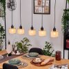 Sabadim Hanglamp, Hanglamp Natuurlijke kleuren, Zwart, 5-lichts