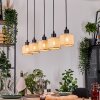 Sabadim Hanglamp, Hanglamp Natuurlijke kleuren, Zwart, 5-lichts
