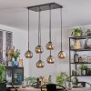 Ripoll Hanglamp, Kogellampje, Hanglamp Rookkleurig, 6-lichts