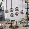 Ripoll Hanglamp, Kogellampje, Hanglamp Rookkleurig, 6-lichts