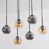 Ripoll Hanglamp, Kogellampje, Hanglamp Amber, Rookkleurig, 6-lichts