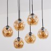 Ripoll Hanglamp, Kogellampje, Hanglamp Amber, 6-lichts