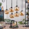 Ripoll Hanglamp, Kogellampje, Hanglamp Amber, 6-lichts