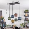 Koyoto Hanglamp, Kogellampje, Hanglamp Blauw, Goud, Groen, Koperkleurig, 6-lichts