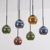 Koyoto Hanglamp, Kogellampje, Hanglamp Blauw, Goud, Groen, Koperkleurig, 6-lichts