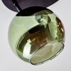 Koyoto Plafondlamp, Kogellampje 30 cm Blauw, Groen, Koperkleurig, 3-lichts