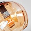 Koyoto Plafondlamp, Kogellampje 30 cm Amber, 3-lichts