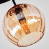 Koyoto Plafondlamp, Kogellampje 30 cm Amber, 3-lichts
