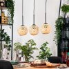 Basto Hanglamp, Hanglamp Natuurlijke kleuren, Zwart, 3-lichts