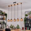Cando Hanglamp, Hanglamp Natuurlijke kleuren, Zwart, 5-lichts