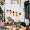 Bongal Hanglamp, Hanglamp Natuurlijke kleuren, Zwart, 5-lichts