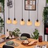 Bongal Hanglamp, Hanglamp Natuurlijke kleuren, Zwart, 5-lichts