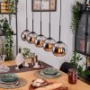 Koyoto Hanglamp, Kogellampje, Hanglamp Natuurlijke kleuren, Zwart, 5-lichts