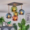 Koyoto Plafondlamp, Kogellampje Goud, Zwart, 5-lichts