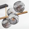 Ripoll Plafondlamp, Kogellampje Goud, Zwart, 8-lichts