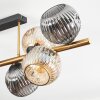 Ripoll Plafondlamp, Kogellampje Goud, Zwart, 8-lichts