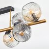 Ripoll Plafondlamp, Kogellampje Goud, Zwart, 8-lichts