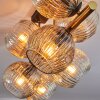 Ripoll Plafondlamp, Kogellampje Goud, Zwart, 8-lichts