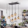 Ripoll Hanglamp, Kogellampje, Hanglamp Amber, Duidelijk, 6-lichts